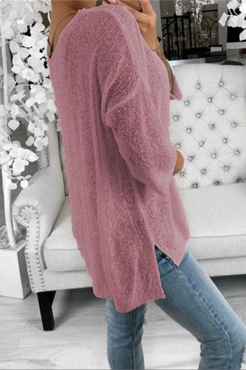 V Neck Casual Sweater