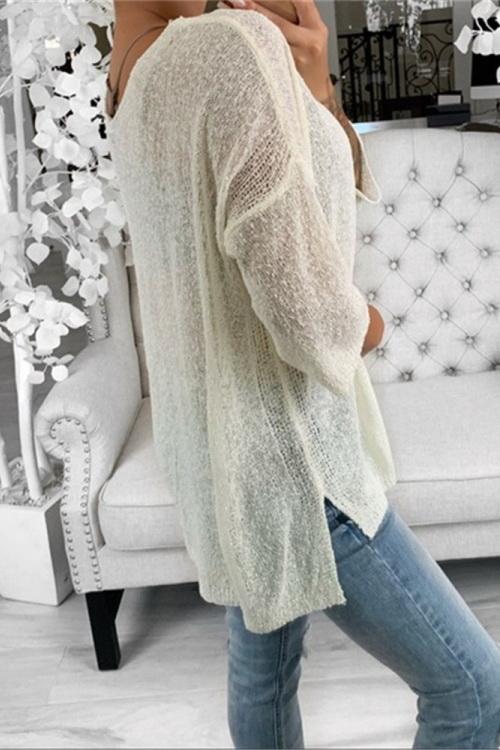 V Neck Casual Sweater