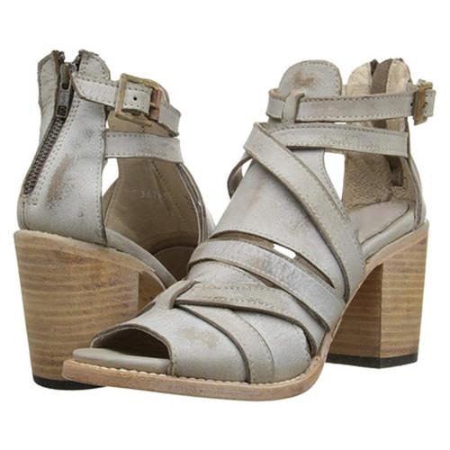 Vintage Buckle Strap Heel Sandals Chunky Heel Sandal