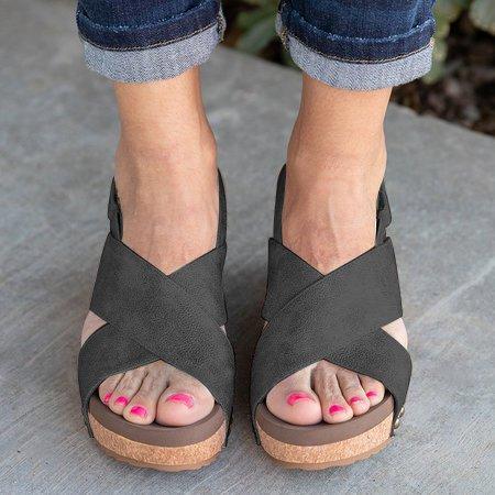 Vintage Wedge Sandal Shoes