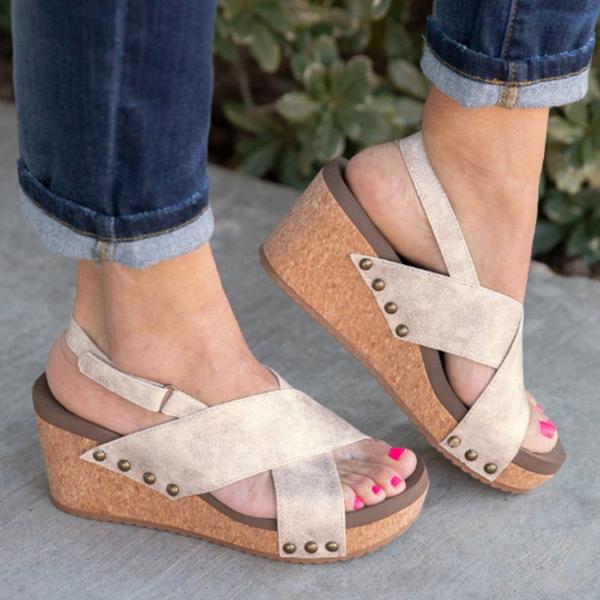 Vintage Wedge Sandal Shoes