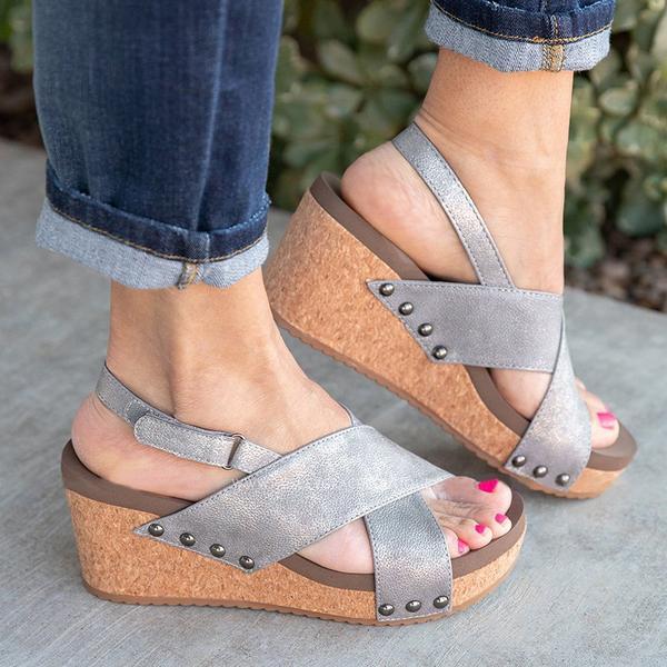 Vintage Wedge Sandal Shoes