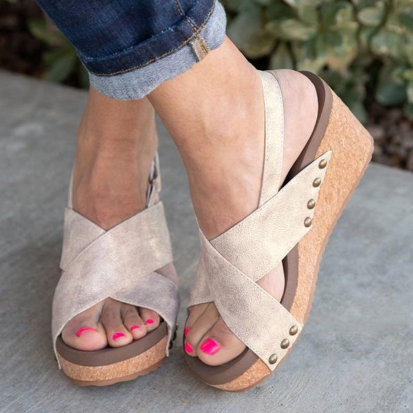 Vintage Wedge Sandal Shoes