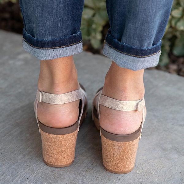 Vintage Wedge Sandal Shoes