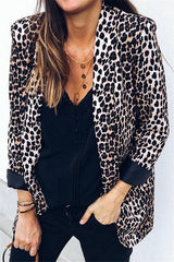 Virgin Forest Animal Pattern Cardigan - Leopard